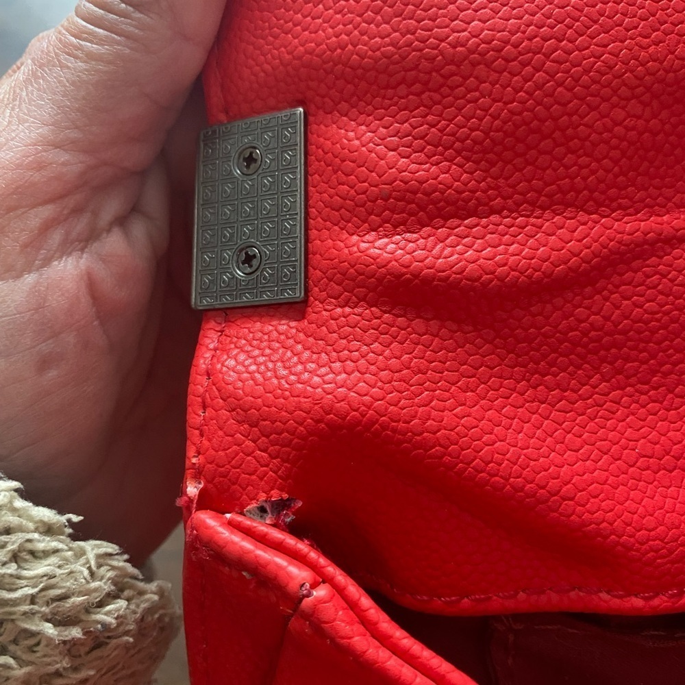 Red Quilted Crossbody Shoulder bag - Picture 12 of 16